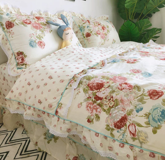 Cotton 4 in 1 bedset - classic blue