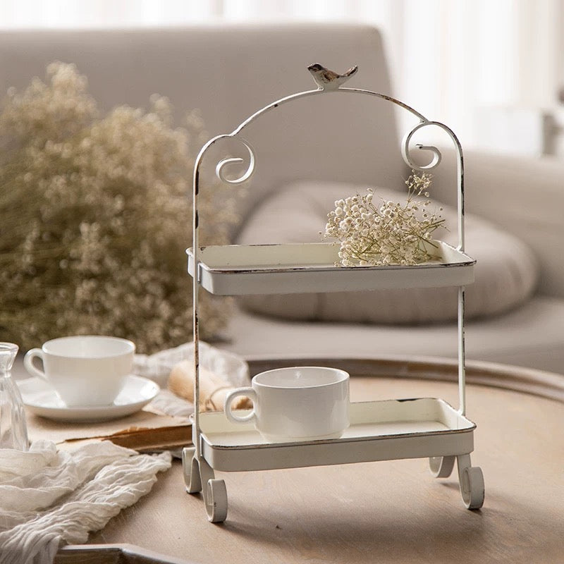 Shabby 2-Tier Table Tray