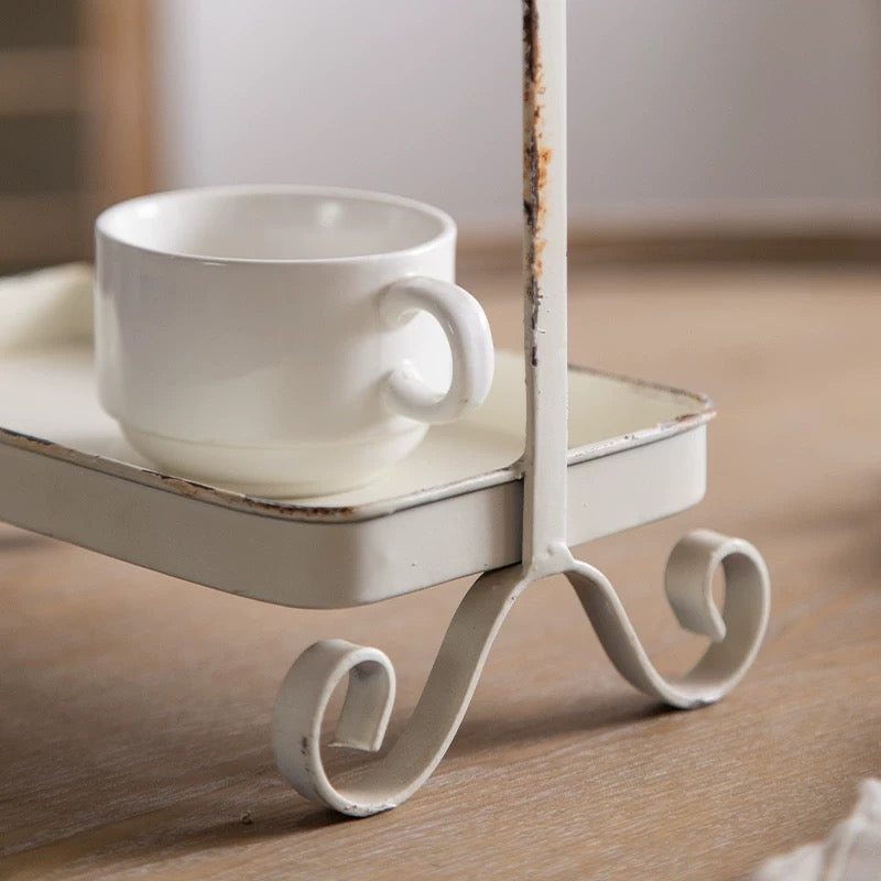Shabby 2-Tier Table Tray