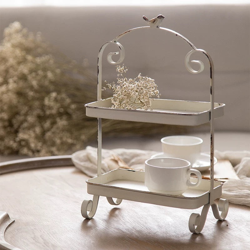 Shabby 2-Tier Table Tray