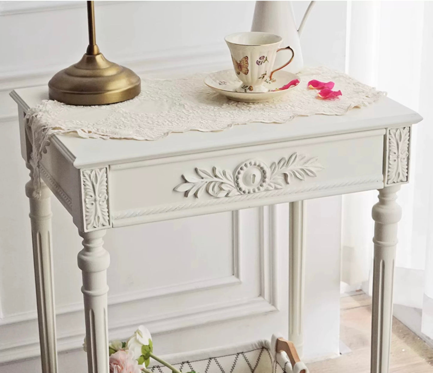 Farmhouse Wooden Side Cabinet