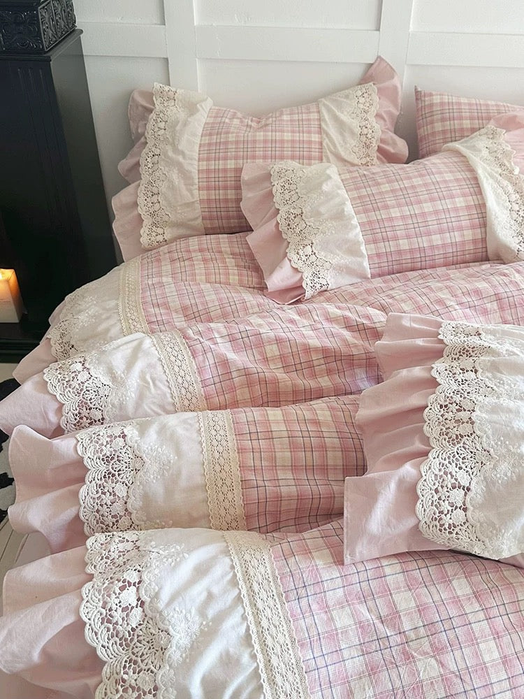 Classic elegance retro lattice bedset