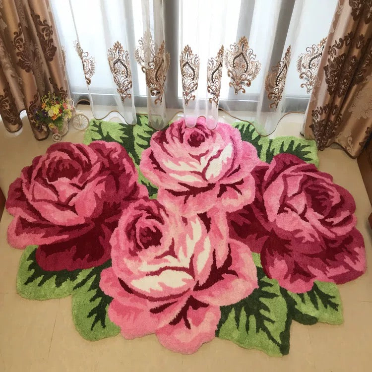 Rose Anti-slip floor mat