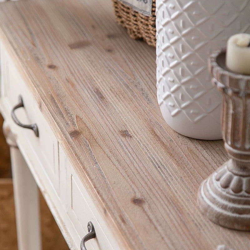 Farmhouse Wooden Side Cabinet