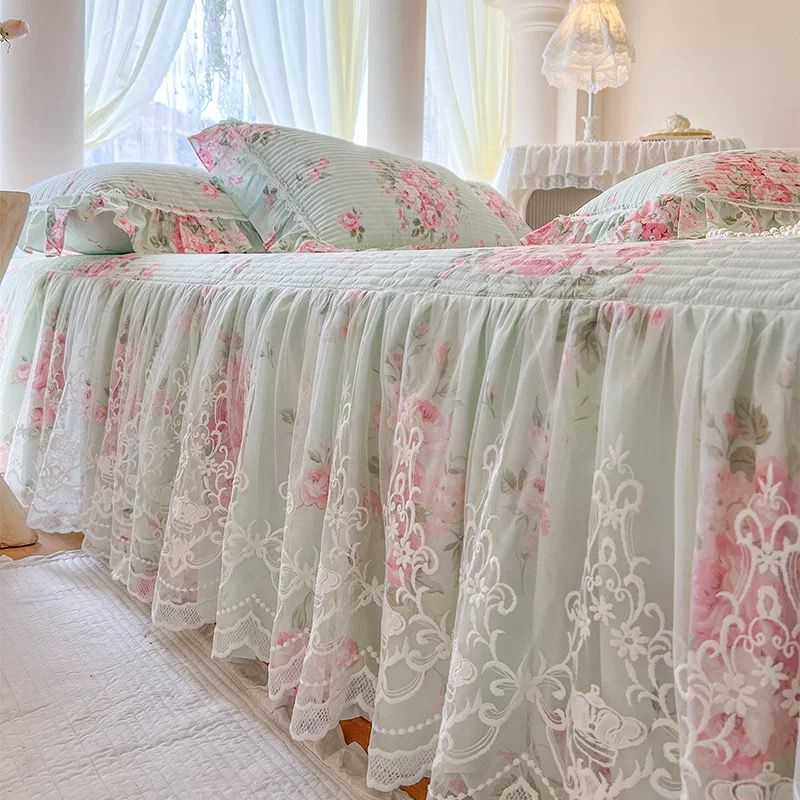 Mint Floral 4 in 1 Bedset 090226