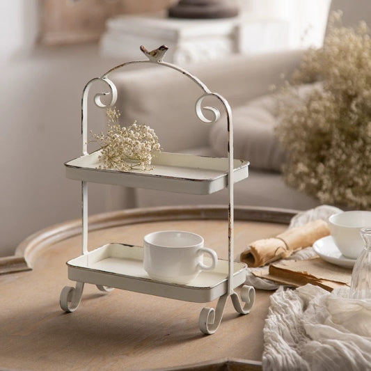 Shabby 2-Tier Table Tray
