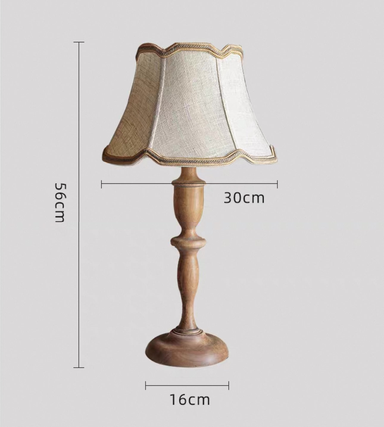 Vintage table lamp - Light wood