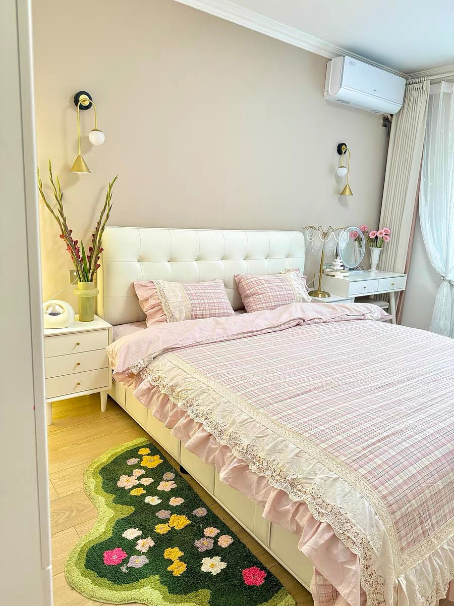 Classic elegance retro lattice bedset